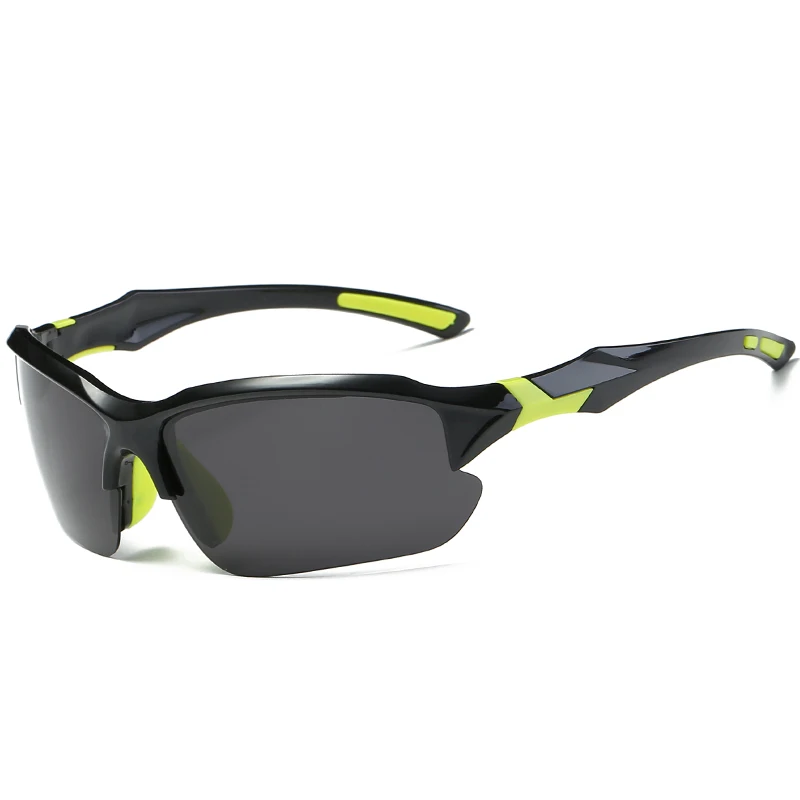 Уличные поляризованные очки для рыбалки HD UV400 Солнцезащитные очки для рыбалки мужские женские спортивные альпинистские велосипедные кемпинговые очки Gafas - Цвет: Green Gray