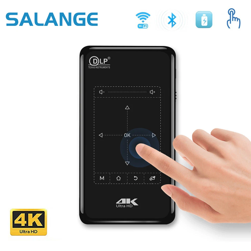 Dlp – Mini Projecteur Portable P09-ii, Android 9.0, Prise En Charge Du  Décodage 4k, Pour Home Cinéma - AliExpress