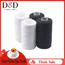 Thread-Clothes Sewing-Supplies-Accessories Polyester Black White Strong 500M And 