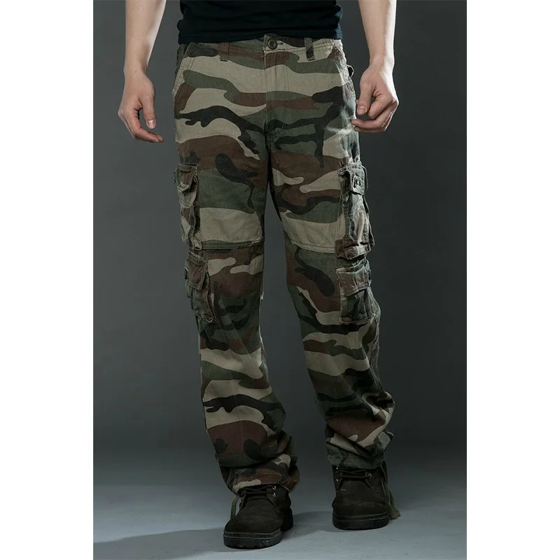 Мужские тактические брюки карго, хлопок, много карманов, Стрейчевые гибкие повседневные брюки, мужские армейские военные штаны