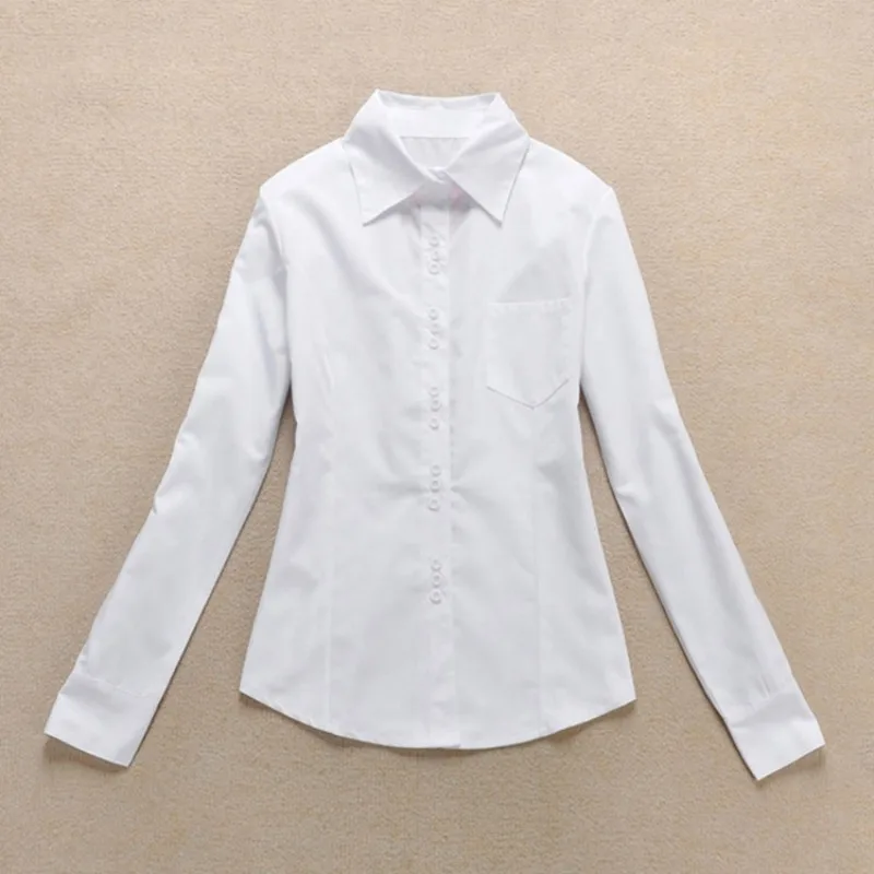 Fashion-Women-s-OL-Shirt-Long-Sleeve-Turn-down-Collar-Button-Lady-Blouse-Tops-White-Black (2)