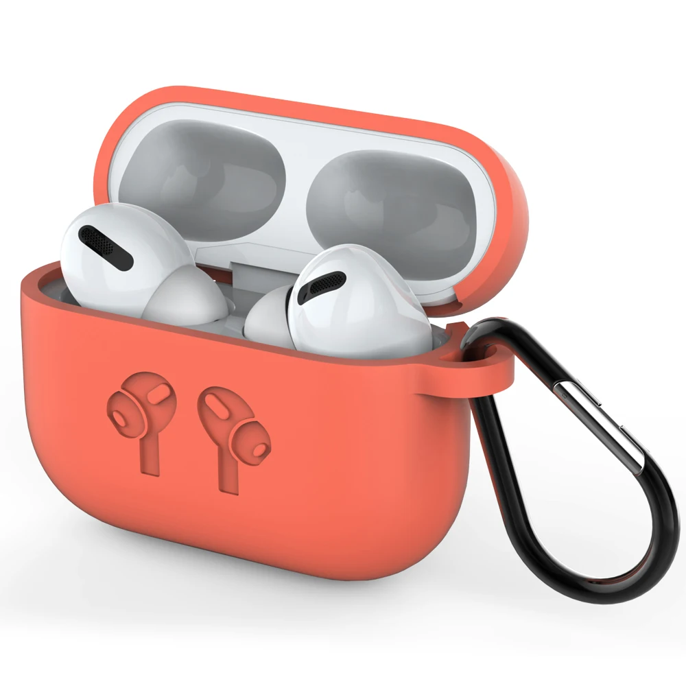 08 Силиконовый чехол для Apple New AirPods Pro защитный чехол Bluetooth беспроводной TWS покрытие для наушников Аксессуары с брелоком - Цвет: 08