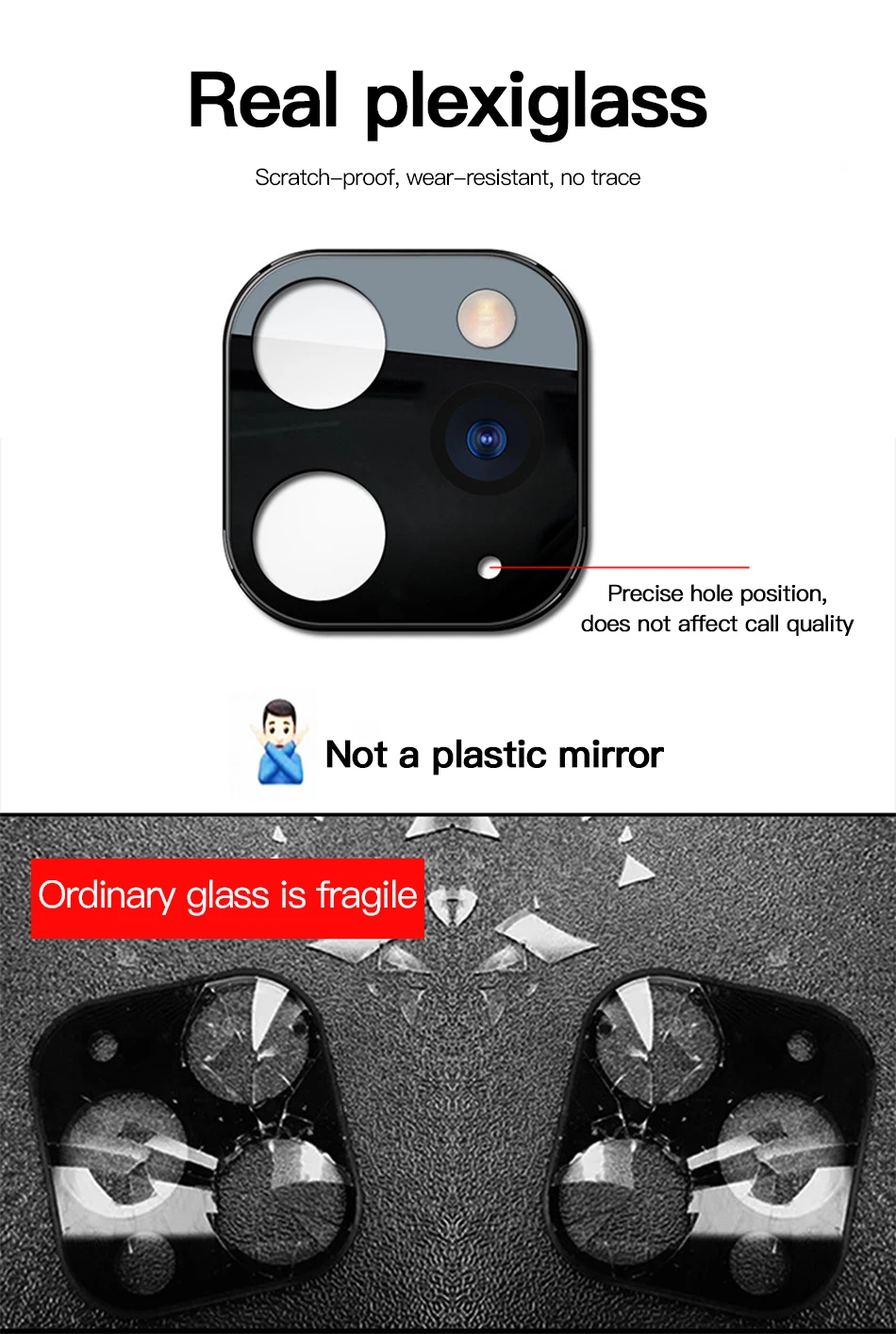 Fake Camera Lens Sticker For iPhone X XS Max Seconds Change (4)