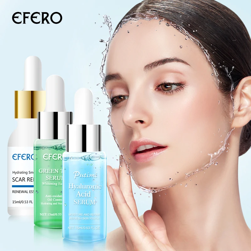 Hyaluronic Acid Face Serum Essence Moisturizing Whitening Face Serum Anti-Aging Anti Wrinkle Face Cream Soothing Skin Repair