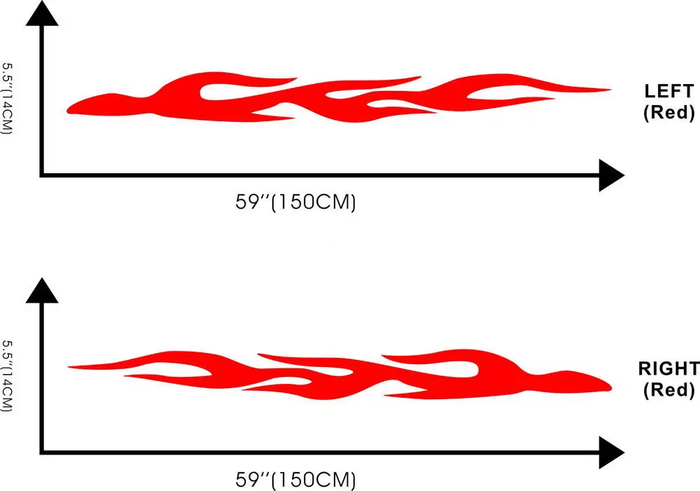 EARLFAMILY 150 см x 14 см 2x автомобильные наклейки s Racing Fire Hot Flames дверная наклейка для грузовика лодки виниловая Автомобильная наклейка с графикой