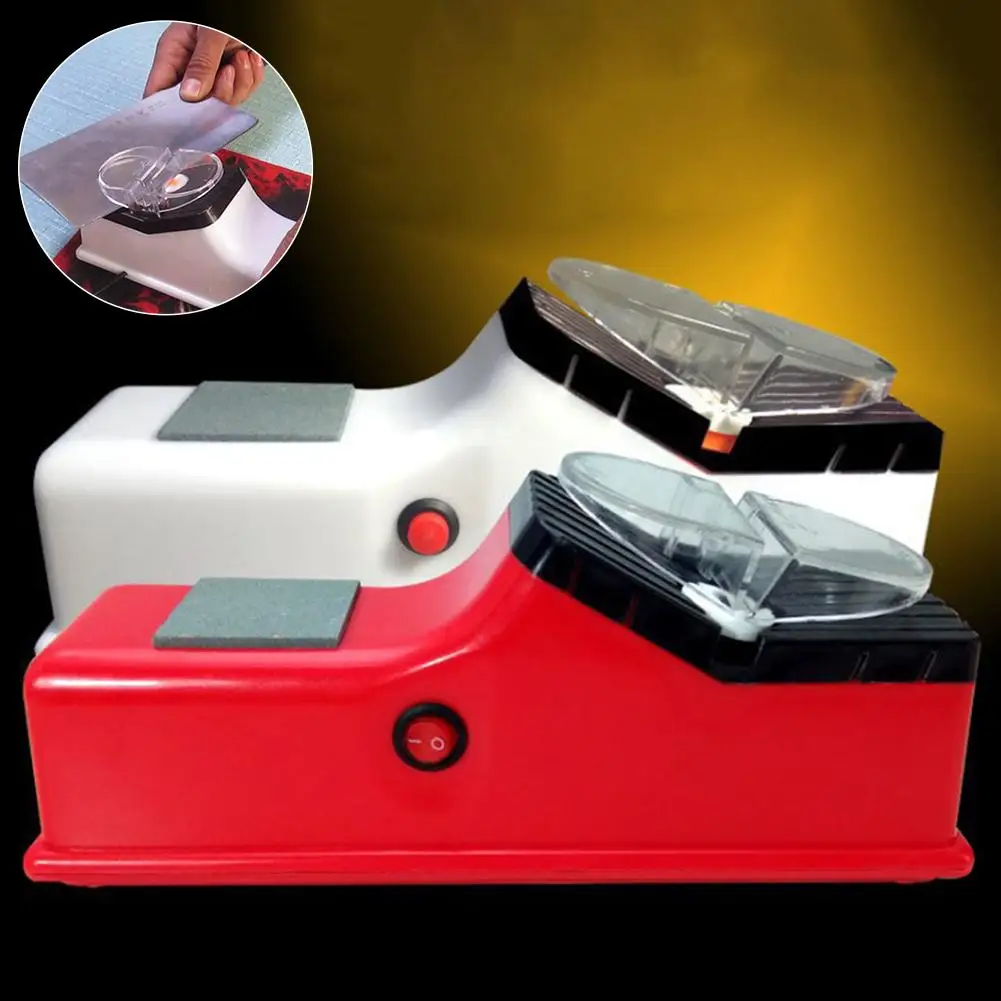 USB US plug Electric Knife Sharpener Tungsten Diamond Ceramic Longer Service Life Scissors Grinder Knives Whetstone | Дом и сад
