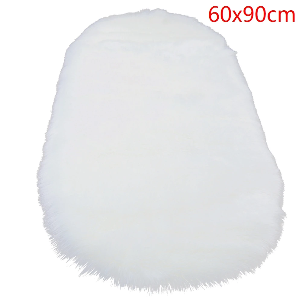 B11 60x90cm Гладкие пушистые Ковры из кожи, моющиеся коврики для гостиной, спальни, искусственный коврик, искусственный мех, овчина, Пушистый Ковер, детские коврики - Color: B11 60x90cm