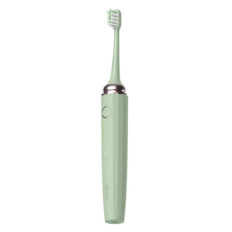 Green Toothbrush Электрическая зубная щетка звуковая волна IPX7 Водонепроницаемая перезаряжаемая высокое качество смарт-чип отбеливание Уход за зубами здоровье - Цвет: Green Toothbrush