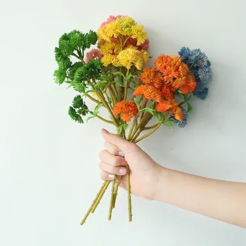

1pcs Artificial Flower 6 Head Large Flower Aglaia Fruit Succulent Plant Wall Home Decoration Wedding Artificial Flower
