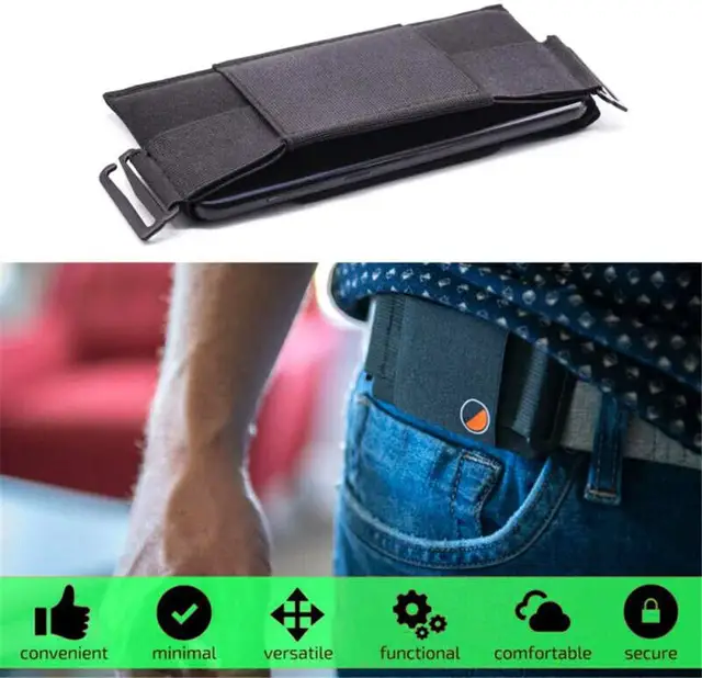 US $4.63 Minimalist Invisible Wallet Waist Bag Mini Pouch for Key Card Phone Sports Outdoor Best Sale-WT