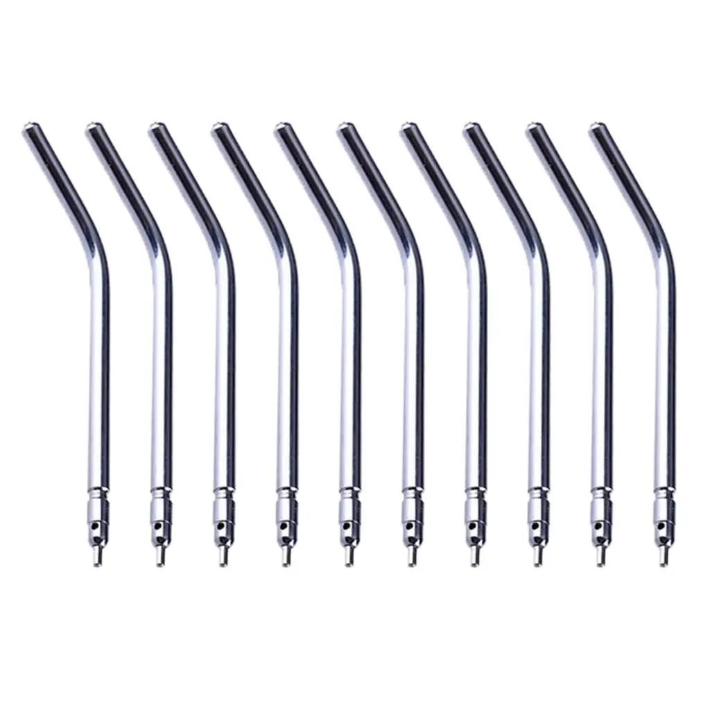 10 Piece  Air Water Triple 3-Way Spray Syringe Handpiece Nozzle Alloy Tips Tube Quick-Change Light Weigt