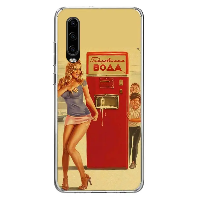 WW2 сексуальный Pin up Girl Vintege чехол для телефона Huawei P40 P30 P20 Mate 30 20 10 Pro P10 Lite P Smart Z + 2019