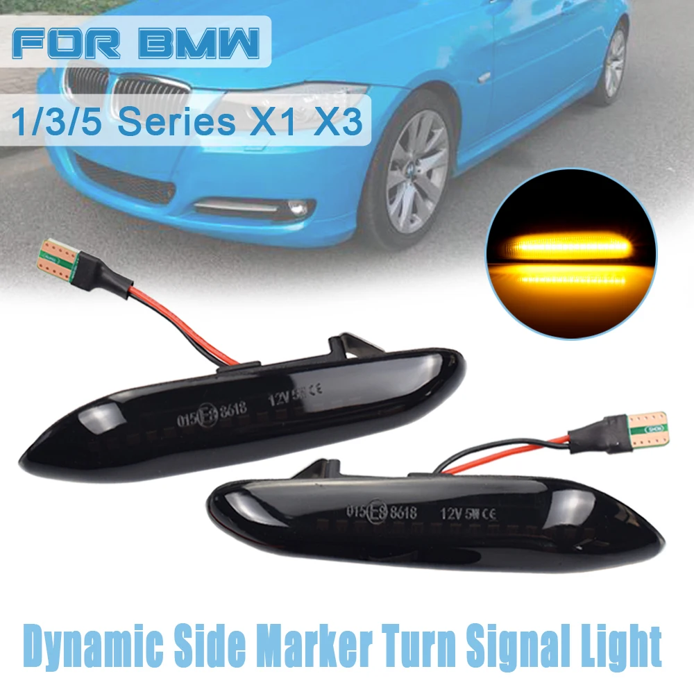 

LED Flowing Water Blinker Side Marker Fender Light Dynamic Turn Signal Light For BMW E90 E91 E92 E93 E60 E61 E81 E82 E83 E84 E46