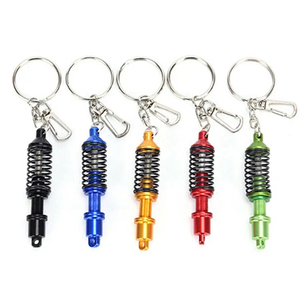 

Universal Metal Car Key Ring Keychain Shock Absorber Key Ring Cover Chain Auto Motorcycle Accessories