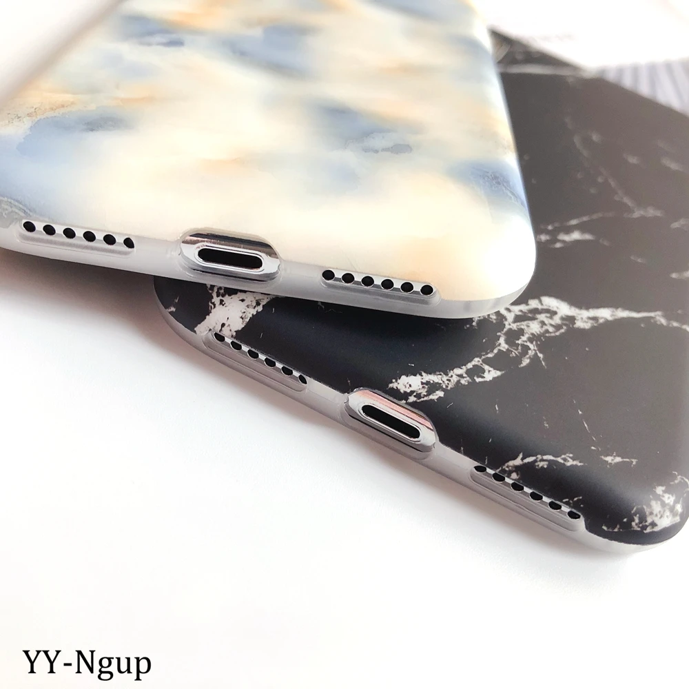 Мраморный чехол для Etui iPhone 7 XR матовый Силиконовый женщин 11 Pro XS Max 6s 8 Plus Carcasa