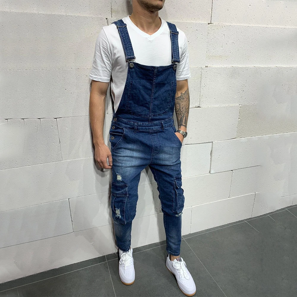 male jean jumpsuit