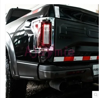 

Taillight Cover Lamp Protector Trim Rear Light Frame Chrome Car Styling For Ford F150 2015-2018 Accessories