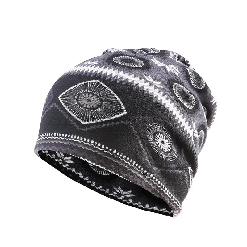 WZCX геометрический принт Skullies Beanies Универсальный шарф Эластичность Регулируемая модная новая зимняя Лыжная Шапочка