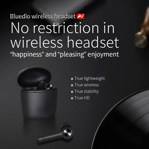 Мини беспроводные Bluetooth наушники-вкладыши Близнецы спортивные стереогарнитура водонепроницаемый костной проводимости Универсальный