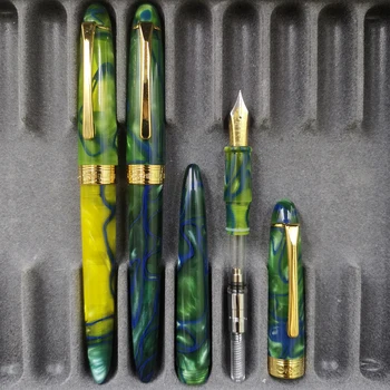 

LORELEI Resin Fountain Pen Ink Pen Fine Nib Golden Clip Screw Cap Business Stationery Office School Supplies Writing Pens Gift