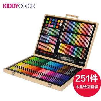 

251pcs Kids Painting Brush set Tool Watercolor brush Pen Crayon Learning Supplies Painting Supplies Stationery birthday gifts
