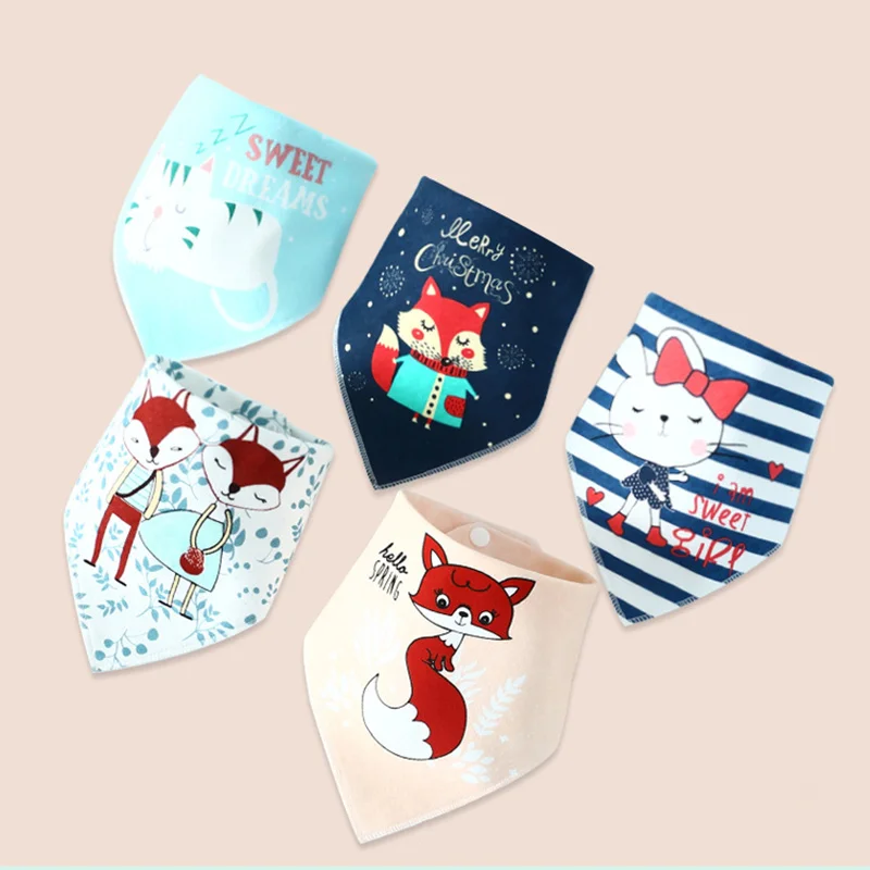 baby accessories bag	 Cute Cartoon Baby Triangle Bibs Cotton Soft Bandana Bib Burp Cloth for Boy Girl Baby Scarf Meal Collar Burp Baby Accessories baby essential 