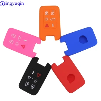 

10x for Volvo V40 S80 XC60 S60L V60 XC90 V70 S40 Keyless Fob Cover Protection Skin Silicone 6 Button Smart Remote Key Case