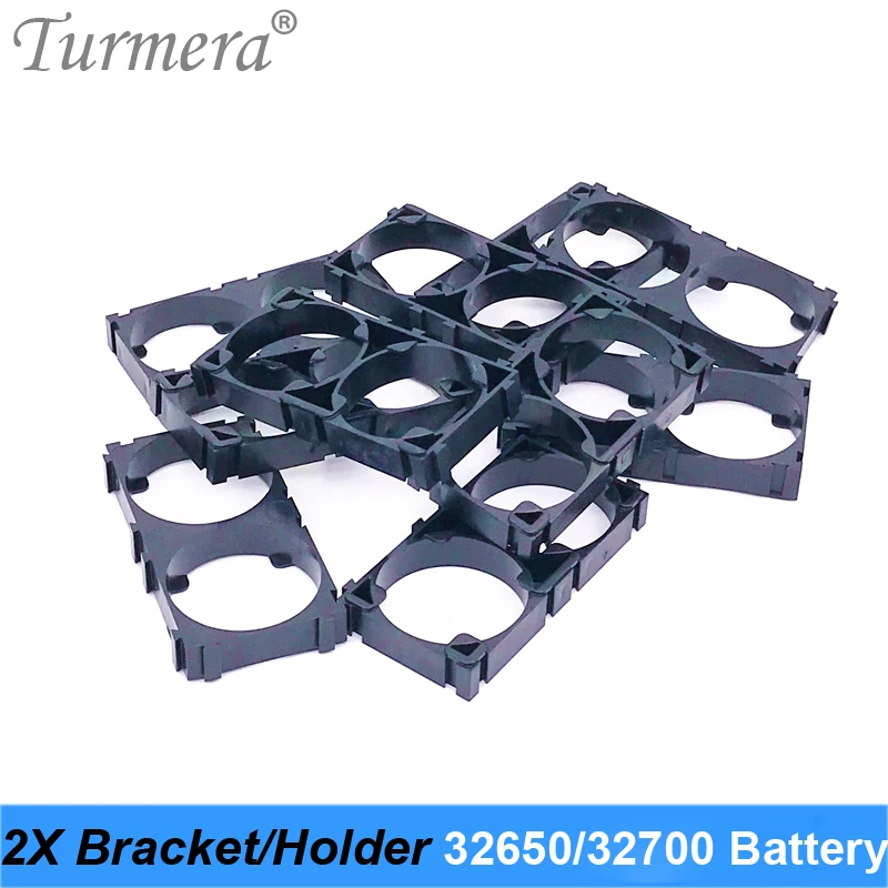 Turmera 32650 32700 2x Кронштейн батареи безопасности сотового антивибрационные пластиковые скобы для 32650 32700 батарейный блок 10 шт