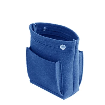

Women Portable Makeup Bag Felt Fabric Insert Handbag Cosmetics Organizer Best Sale-WT