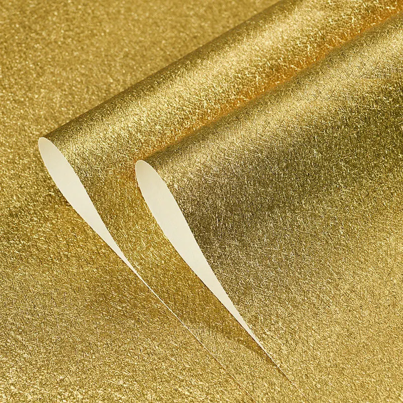 Papel Pintado De Seda De Hoja De Oro Moderno Decoracion Del Hogar