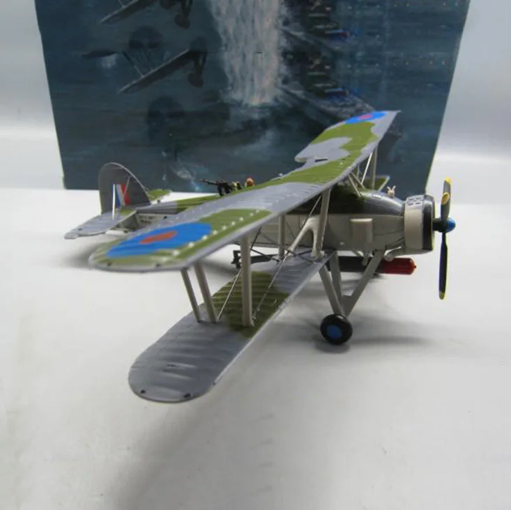 1/72 масштаб мировая война Англия, Британский ретро самолет армейская торпеда меч рыбы бисамолет ForceFighter классический самолет Коллекционная модель