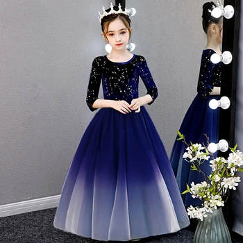 

Girls Flower Girl vestidos de fiesta Romantic Wedding Party Dresses Girl Dresses for Birthday Party First New Year Dresses