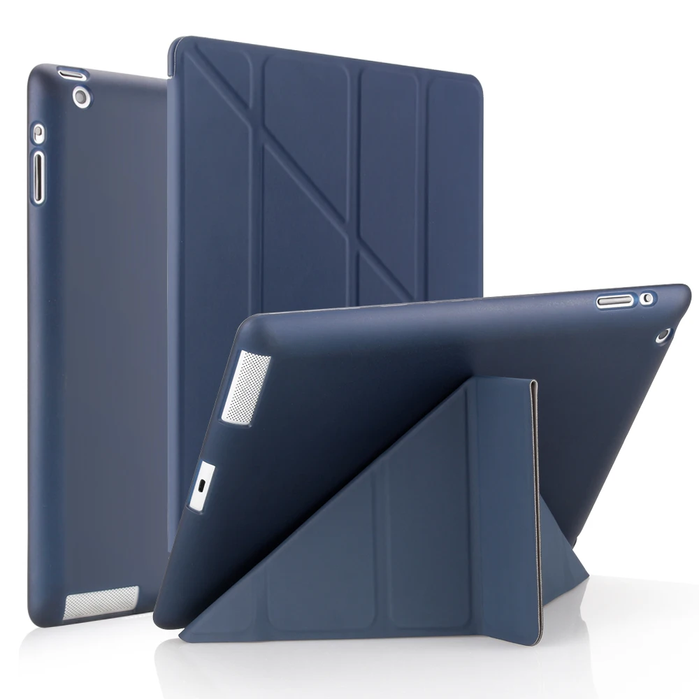 Couro Smart Cover Case para Ipad 97 Geração A1395 A1416 A1458 A1460 pu
