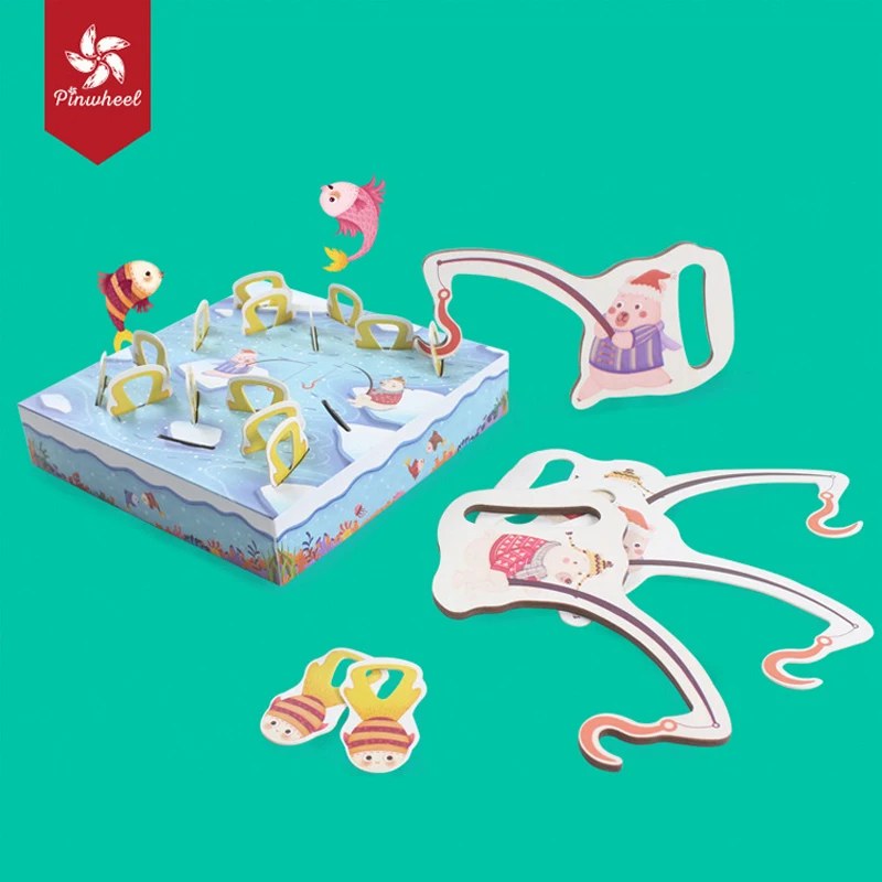 Pinwheel полярный медведь Рыбалка Карта памяти настольная игра для детей S3 + лет взаимодействие родителей и