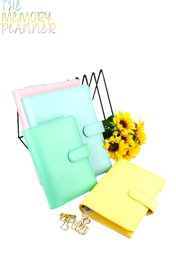

THE MEMORY PLANNER A5A6Ring Binder / Loose Leaf Designed Notebook File Folder Notepad Cover Leather Ring Binder Office Supplies