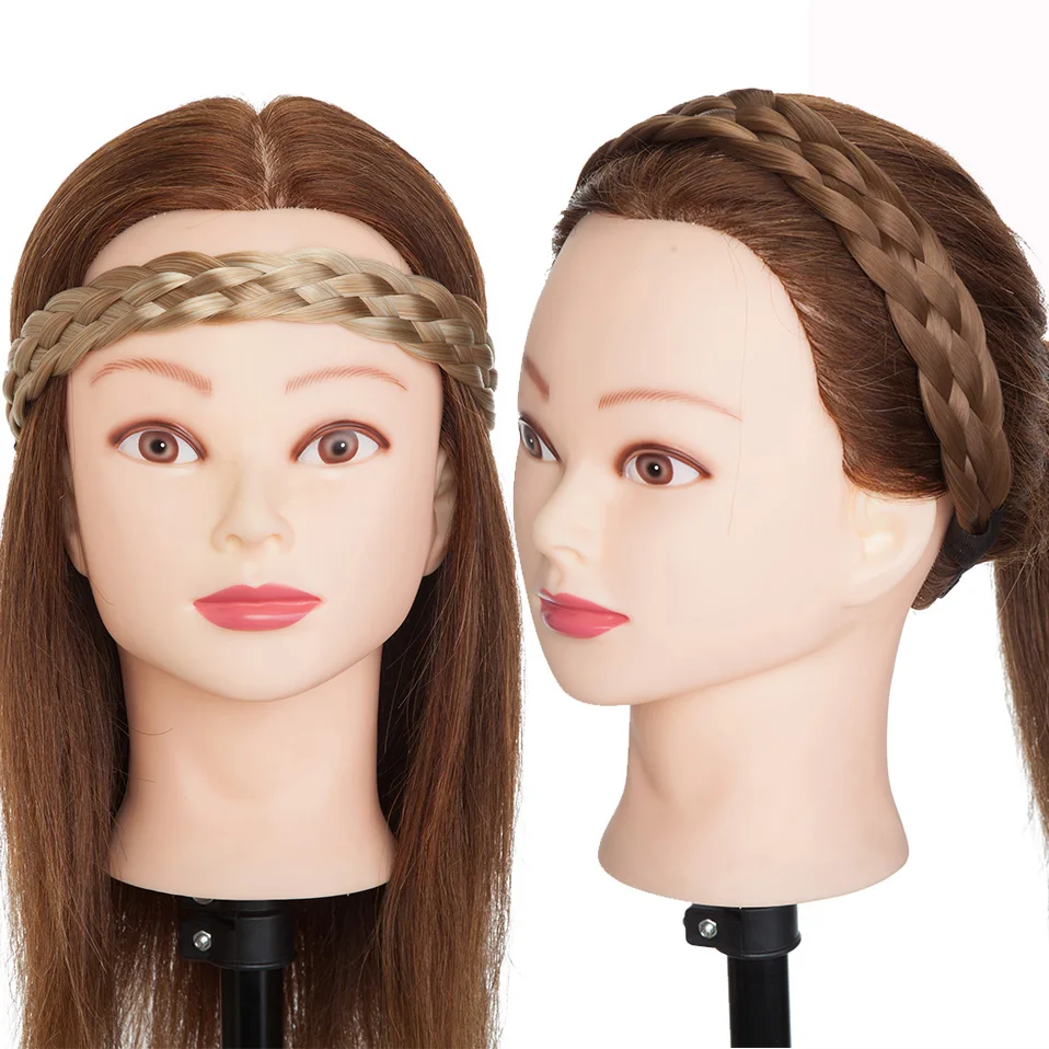 Women Hairbands My-Lady Synthetic Braided Headbands Twist Elastic Hair Headband With Adjustable Belt Braiding Hair Accessories Plaited Hairpiece