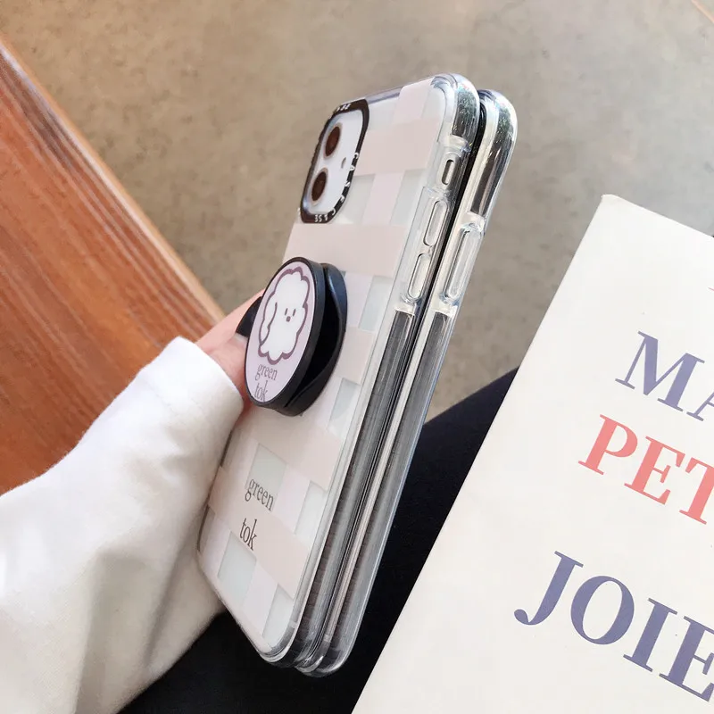 Чехол-подставка с изображением милого льва Для iPhone 11 Pro Max, прозрачный мягкий силиконовый чехол для iPhone X, XR, XS, MAX, 7, 8 Plus, чехол