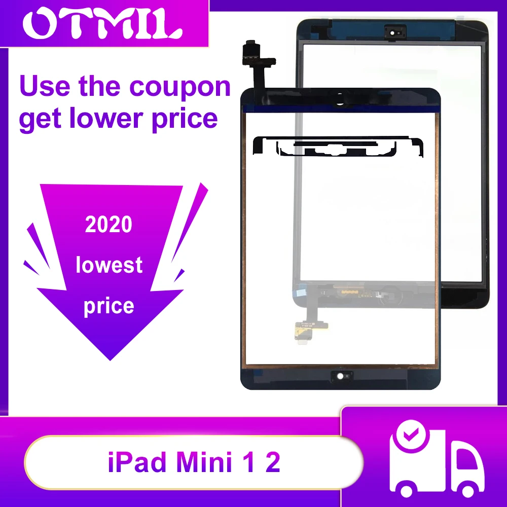 Оригинальное качество для iPad Mini 1 2 A1432 A1454 A1455 A1489 A1490 A1491 сенсорный экран дигитайзер