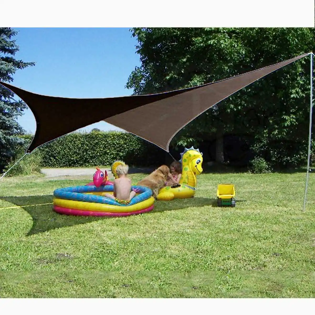 2x2M 3x3M 3.6X3.6M Sun Shade Sail Waterproof 420D Oxford Polyester Canopy Cover Awning Outdoor Garden Yard Plant Protection