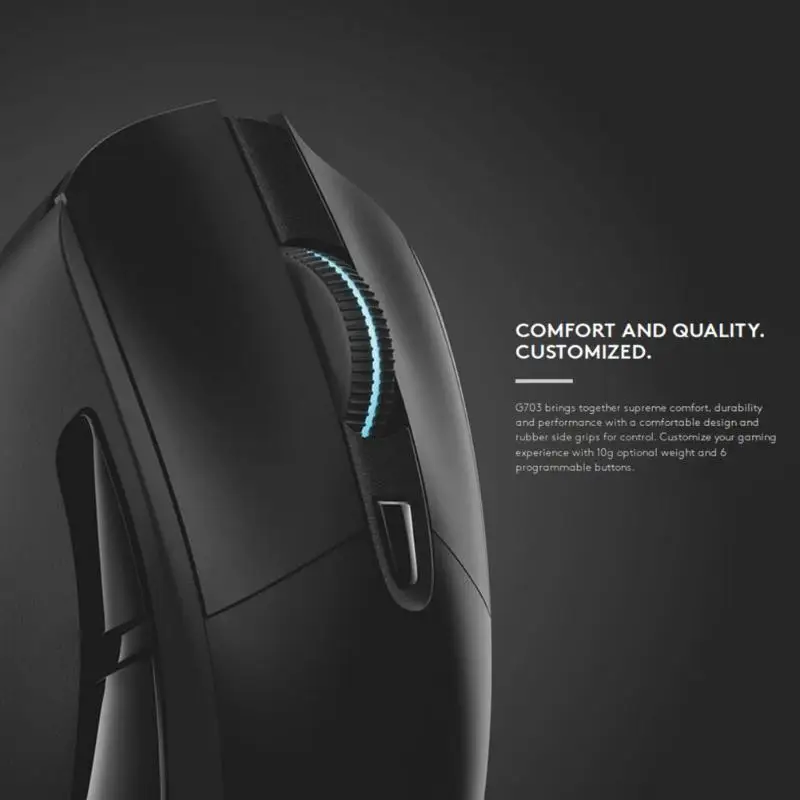 Беспроводная мышь logitech G703 LIGHTSPEED 16000 dpi светодиодный RGB оптическая игровая мышь геймерские профессиональные мыши с сенсором Hero для геймера