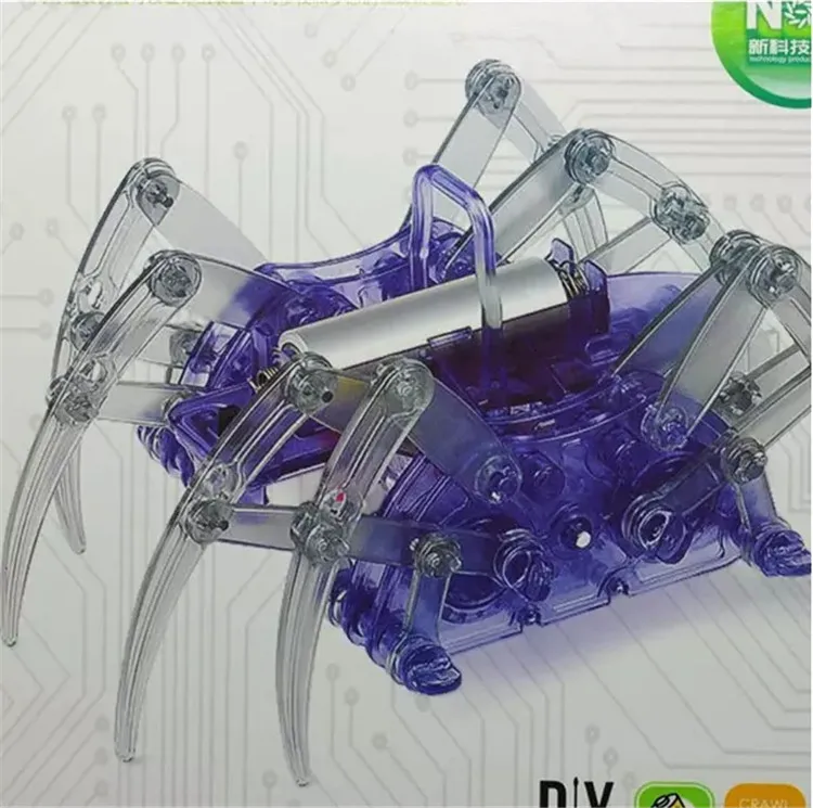 Новинка Развивающие DIY собранные игрушки Электрический робот паук/Электрический ползающий Паук Детская распродажа игрушки
