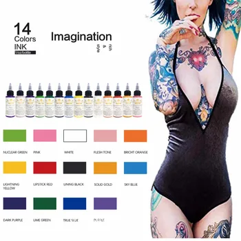 

14 Colors Microblading Pigment Tattoo & Body Art Tattoo Ink Set Permanent Tatoo Paint Supplies