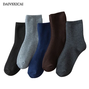 

3Pairs/lot=6pieces Long Winter Warm Socks Men Thickening Terry Socks Man Casual Breathable Cotton Socks Male