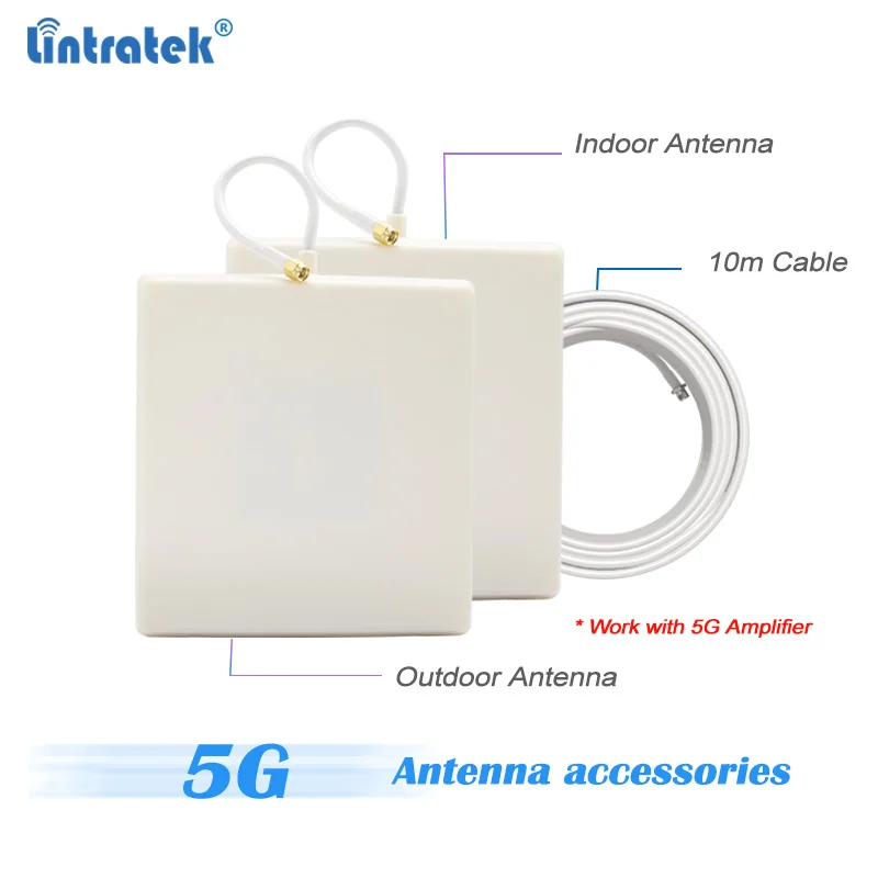 4G 5G 9dbi панельная антенна 1710-2700/3300-3700 направленное усиление SMA разъем 10 м кабель