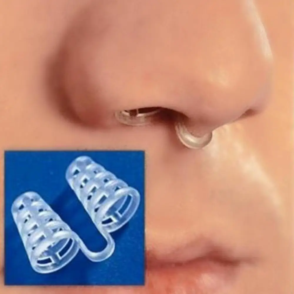 YOHAPPY 8PCS/Set Anti Snore Stop Silicon Nose Clip Anti Snore Nasal Dilators Apnea Aid Device 5