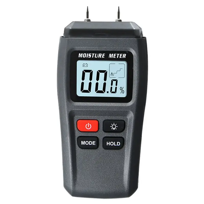 

Wood Moisture Meter Two Pins Damp Detector Wood Humidity Tester with Large LCD Display 1%99%