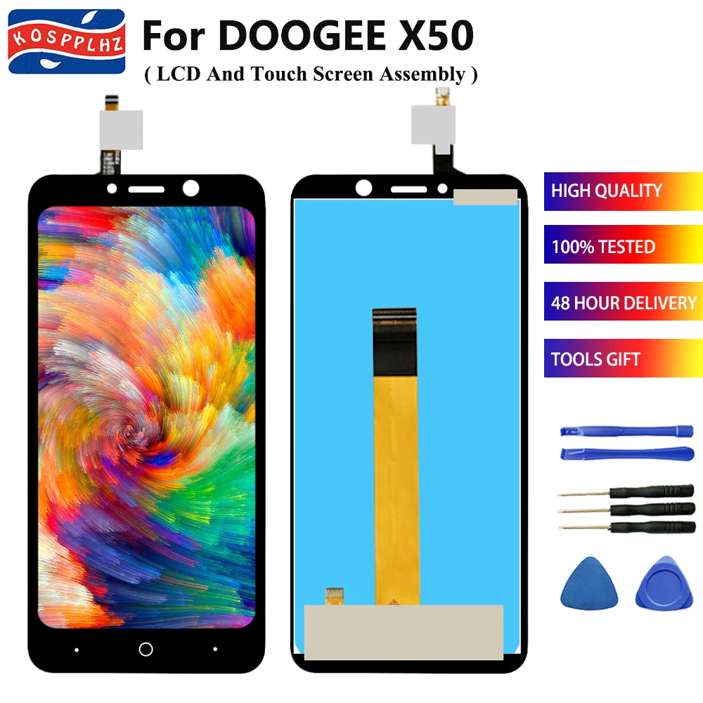 ЖК-дисплей 5 0 дюйма Для Doogee X50 X50L + кодирующий преобразователь сенсорного экрана в