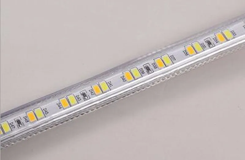 100 м/лот AC110V SMD5730 Светодиодная лента 5630 120 светодиодный s/m 3 изменения цвета затемнения IP67 водонепроницаемая светодиодная лента с радиатором