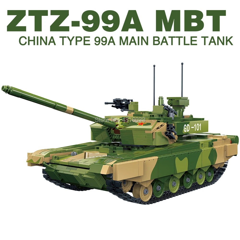 

ZTZ 99A MBT Battle Tank Compatible legoingly Military Tank 1283pcs Mini Army ww2 Figures Weapons Building Blocks Toys For Kids