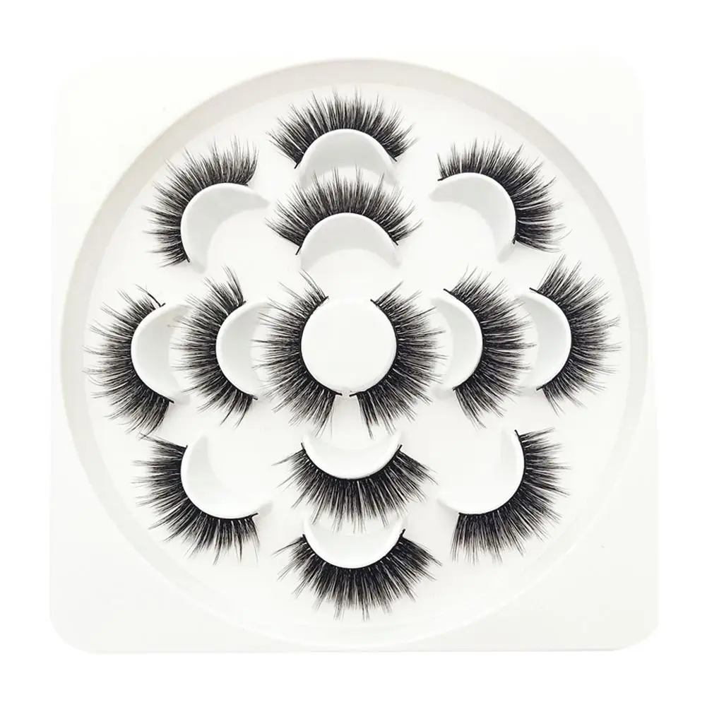 

New 7 pairs 3D natural false eyelashes fake lashes long makeup 3d mink lashes eyelash extension mink eyelashes for beauty11.11